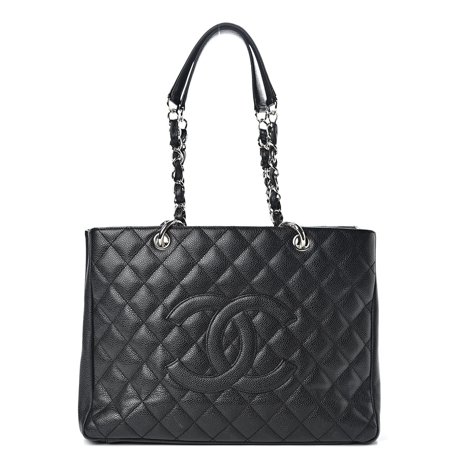 Chanel Caviar Quilted Grand Shopping Tote GST Black 1 of 16