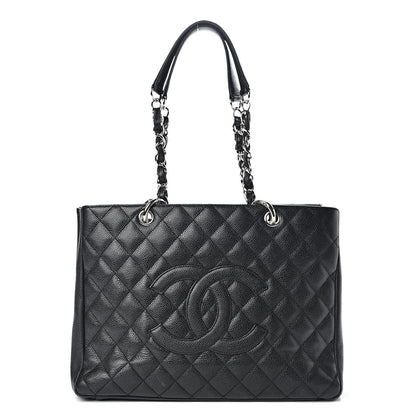 Chanel Caviar Quilted Grand Shopping Tote GST Black 1 of 16