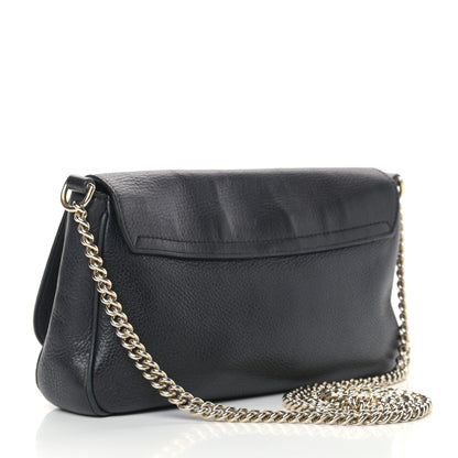Gucci Pebbled Calfskin Medium Soho Flap Crossbody Black 3 of 15