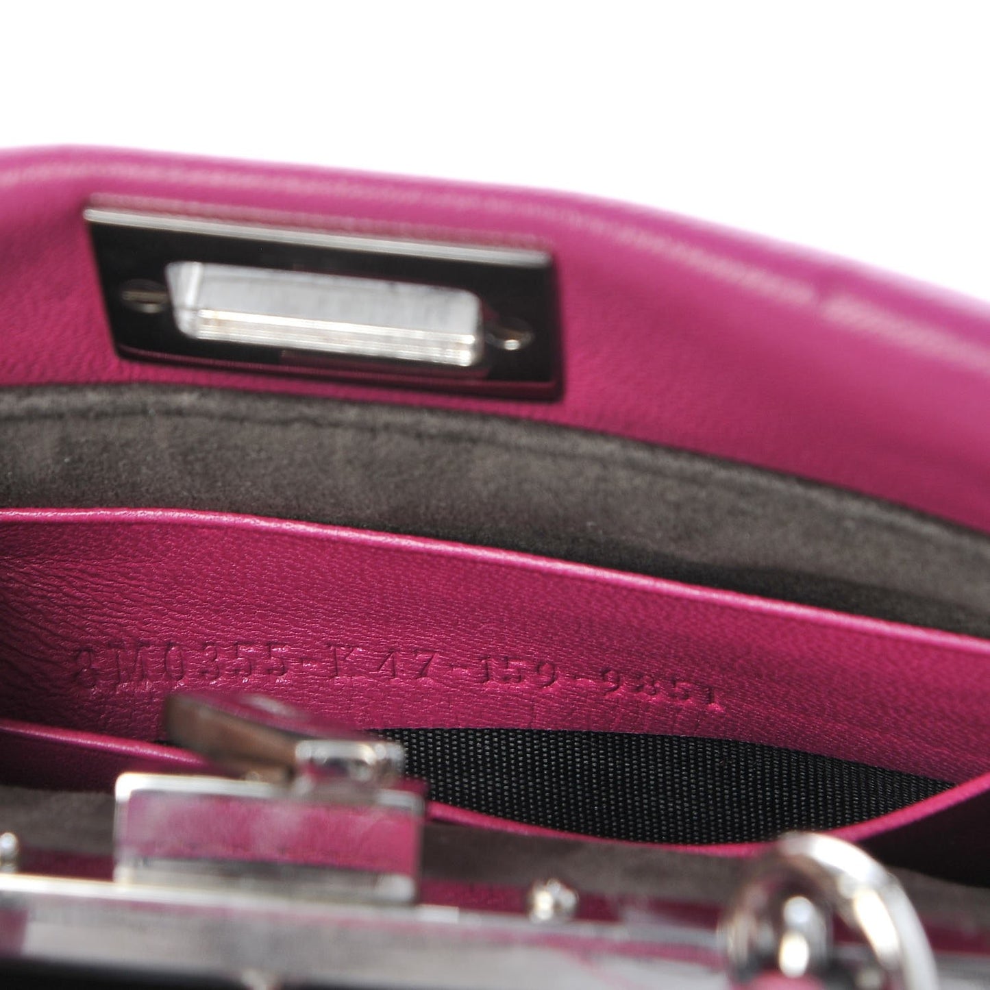 Nappa Micro Peekaboo Iconic Satchel Magenta