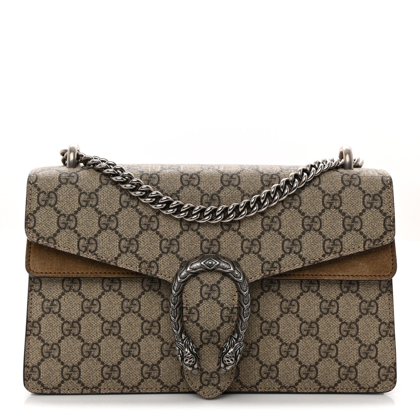 GG Supreme Monogram Small Dionysus Shoulder Bag Taupe