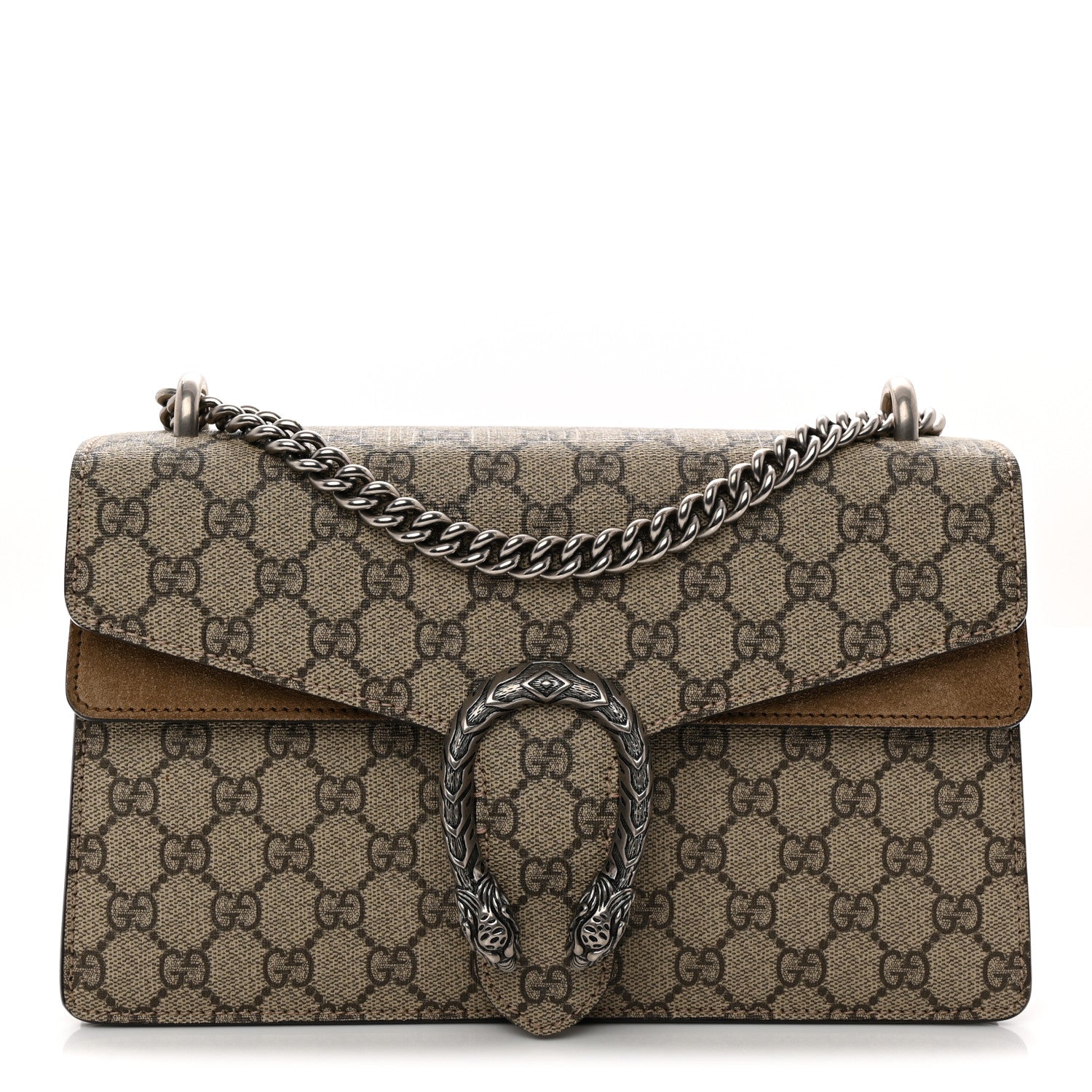 Gucci GG Supreme Monogram Small Dionysus Shoulder Bag Taupe 1 of 11