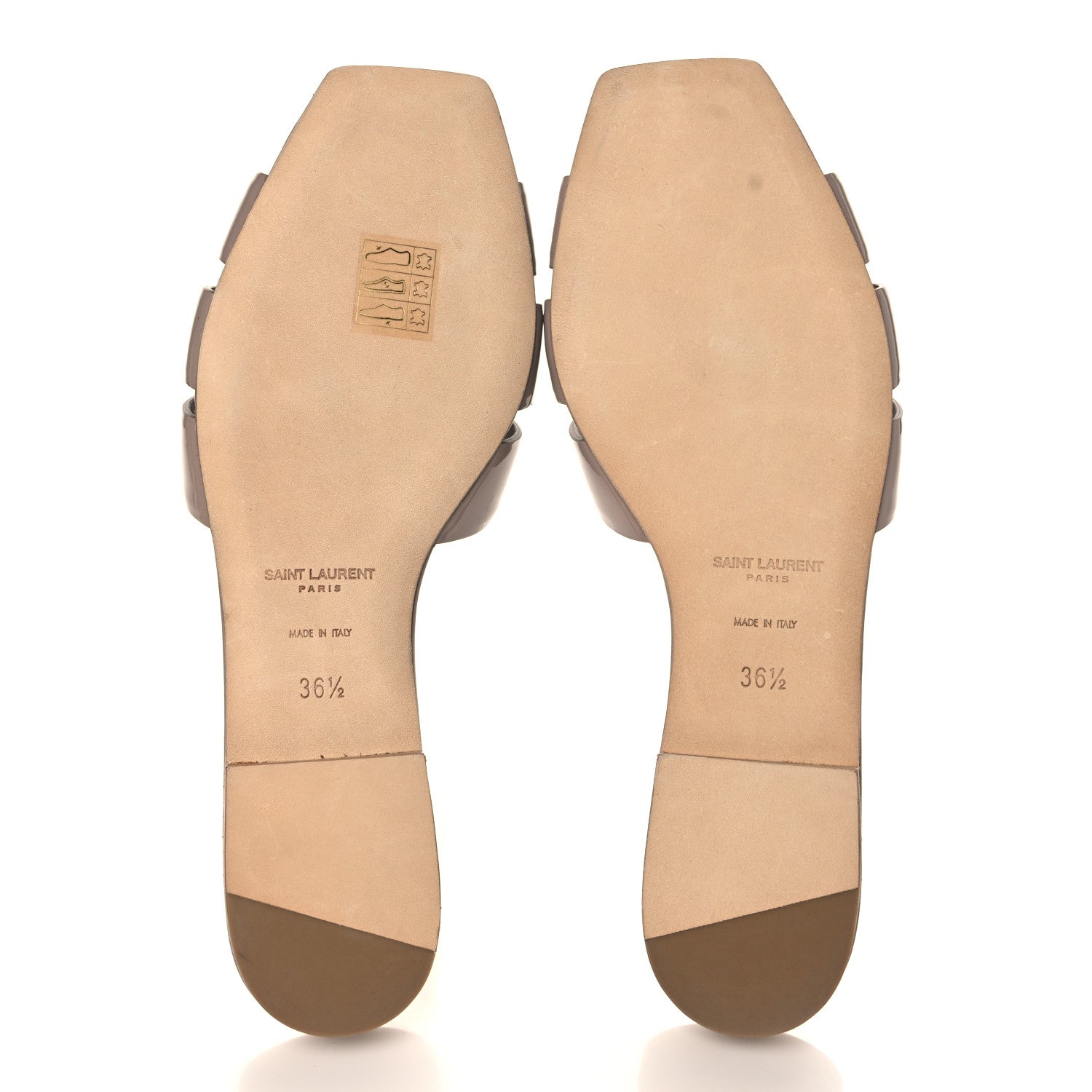 Saint Laurent Patent Tribute 05 Slide Sandals 36.5 Rosa Antico 5 of 9
