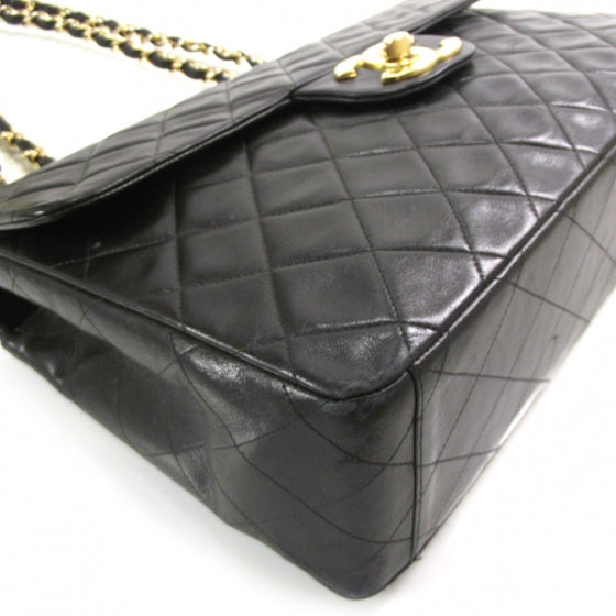 Lambskin XL Jumbo Flap Navy