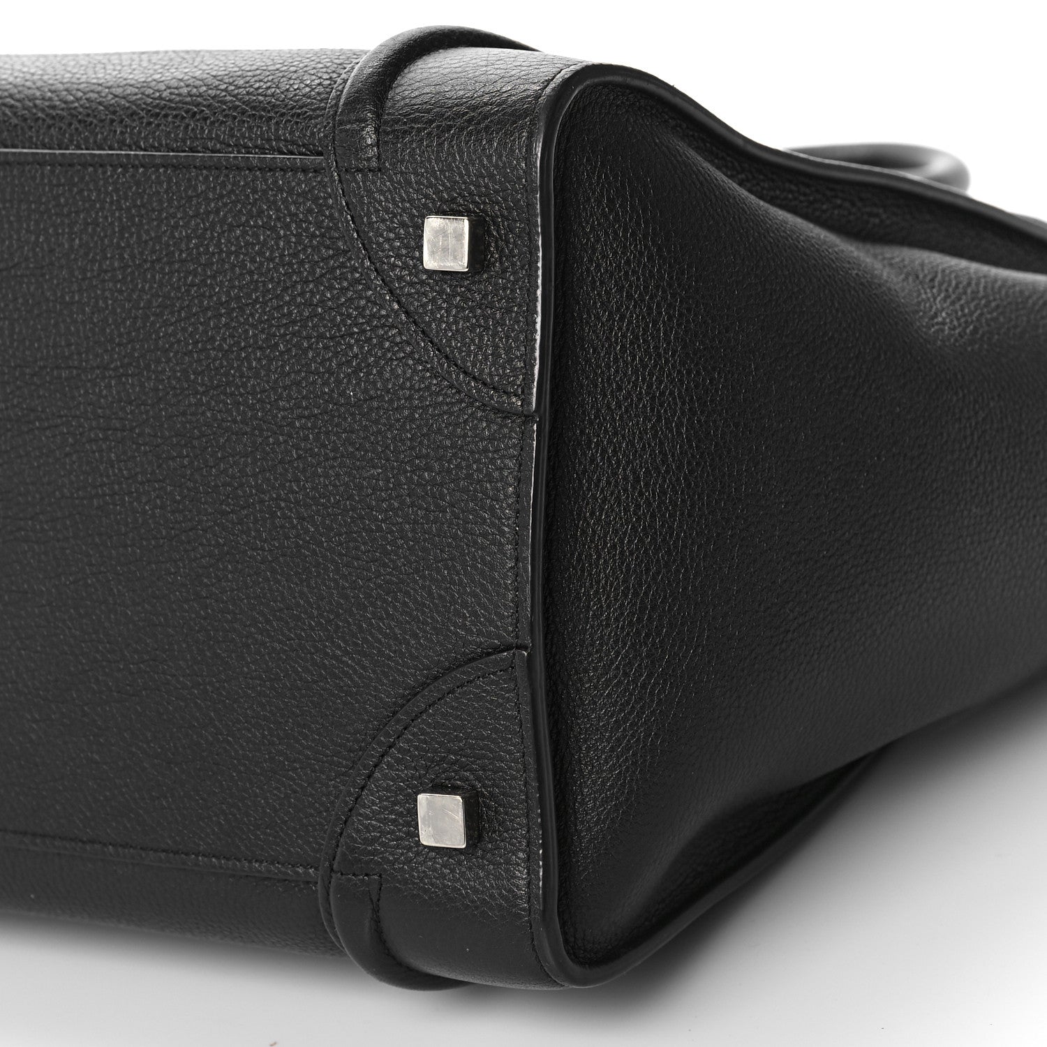 Celine Drummed Calfskin Mini Luggage Black 8 of 10