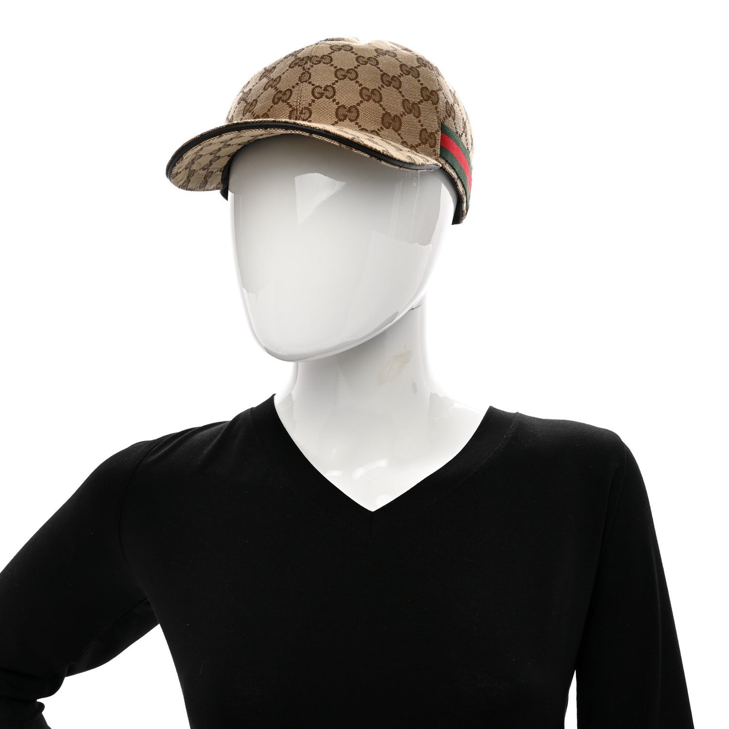 Monogram Web Baseball Hat L Beige Cocoa
