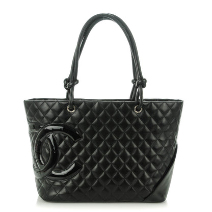 Chanel Calfskin Quilted Large Cambon Tote Black 1 of 7