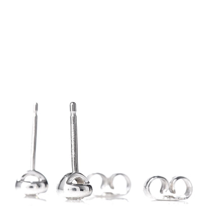 Tiffany Sterling Silver Diamond .20ct Elsa Peretti Diamonds By The Yard Earrings 3 of 4