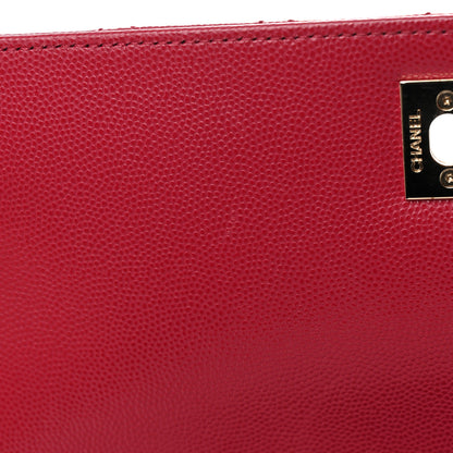 Chanel Caviar Quilted Small Coco Handle Flap Dark Pink 12 of 18