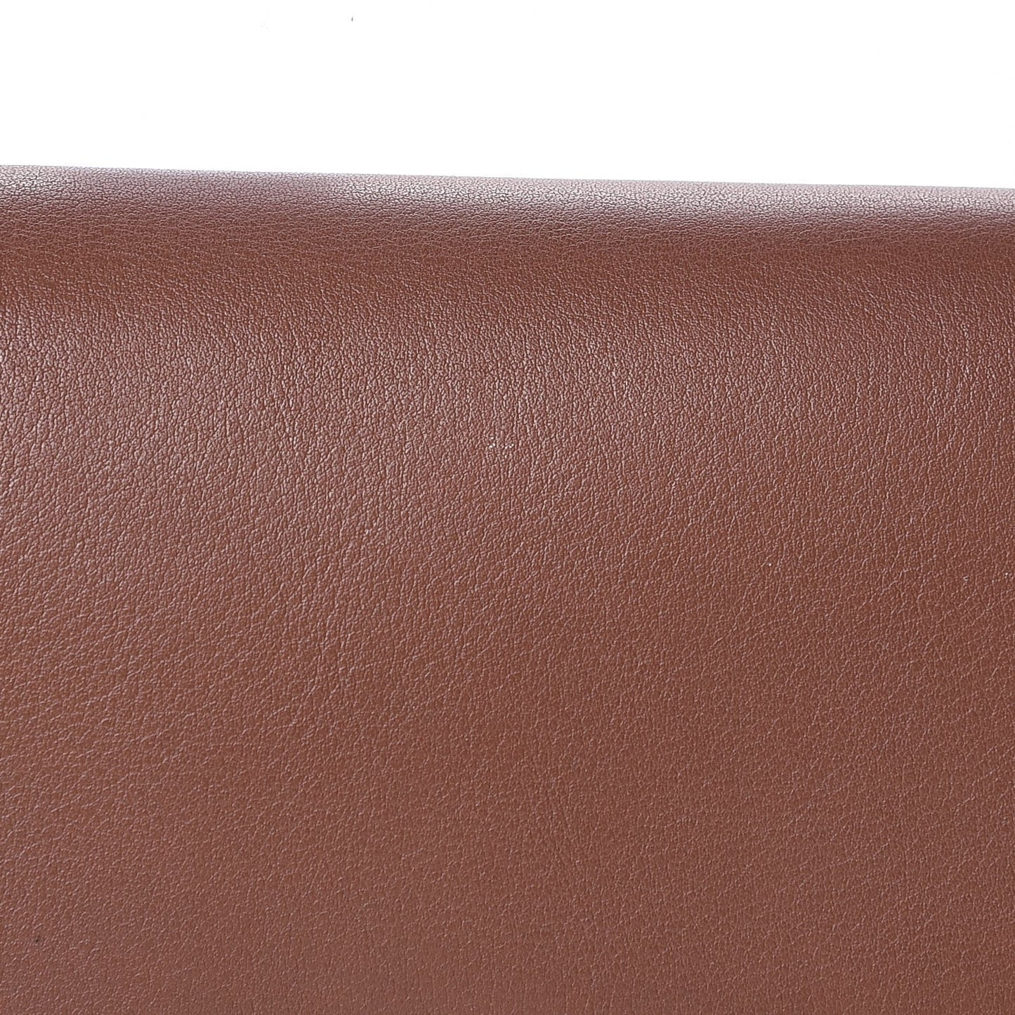 Grainy Calfskin House Check Continental Wallet Tan