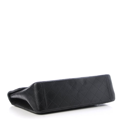 Chanel Lambskin Quilted XL Jumbo Single Flap Black 5 of 14