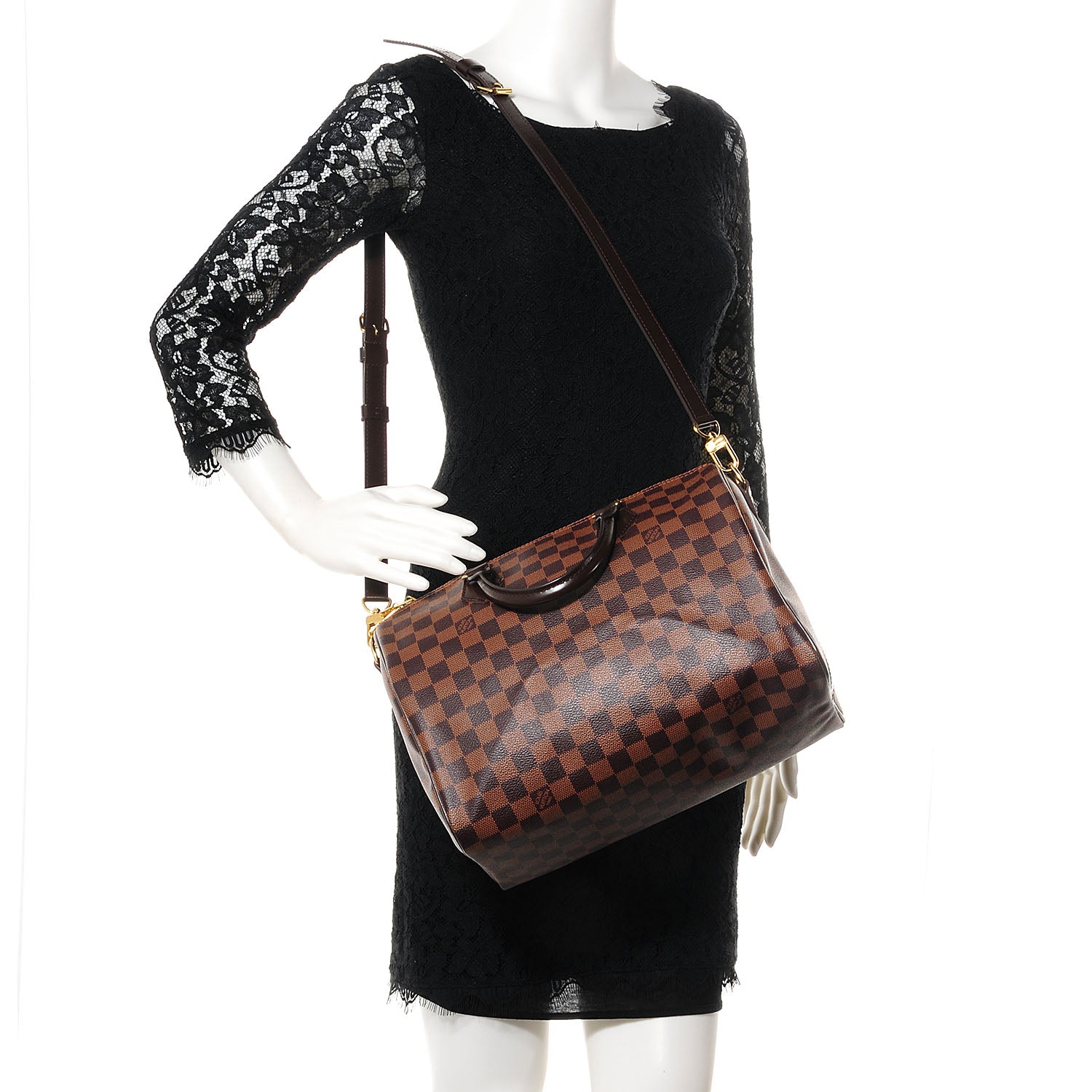 Louis Vuitton Damier Ebene Speedy Bandouliere 30 2 of 7