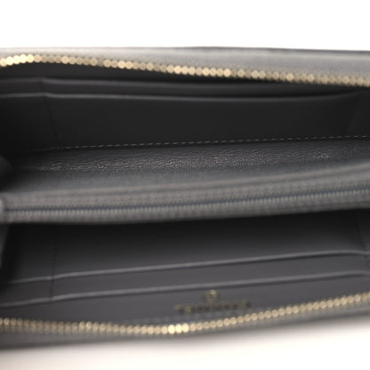 Chanel Lambskin Quilted Chanel 19 Long Zipped Around Wallet Grey 5 of 9