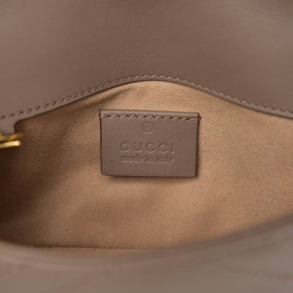 Gucci Calfskin Matelasse Super Mini GG Marmont Shoulder Bag Porcelain Rose 5 of 11