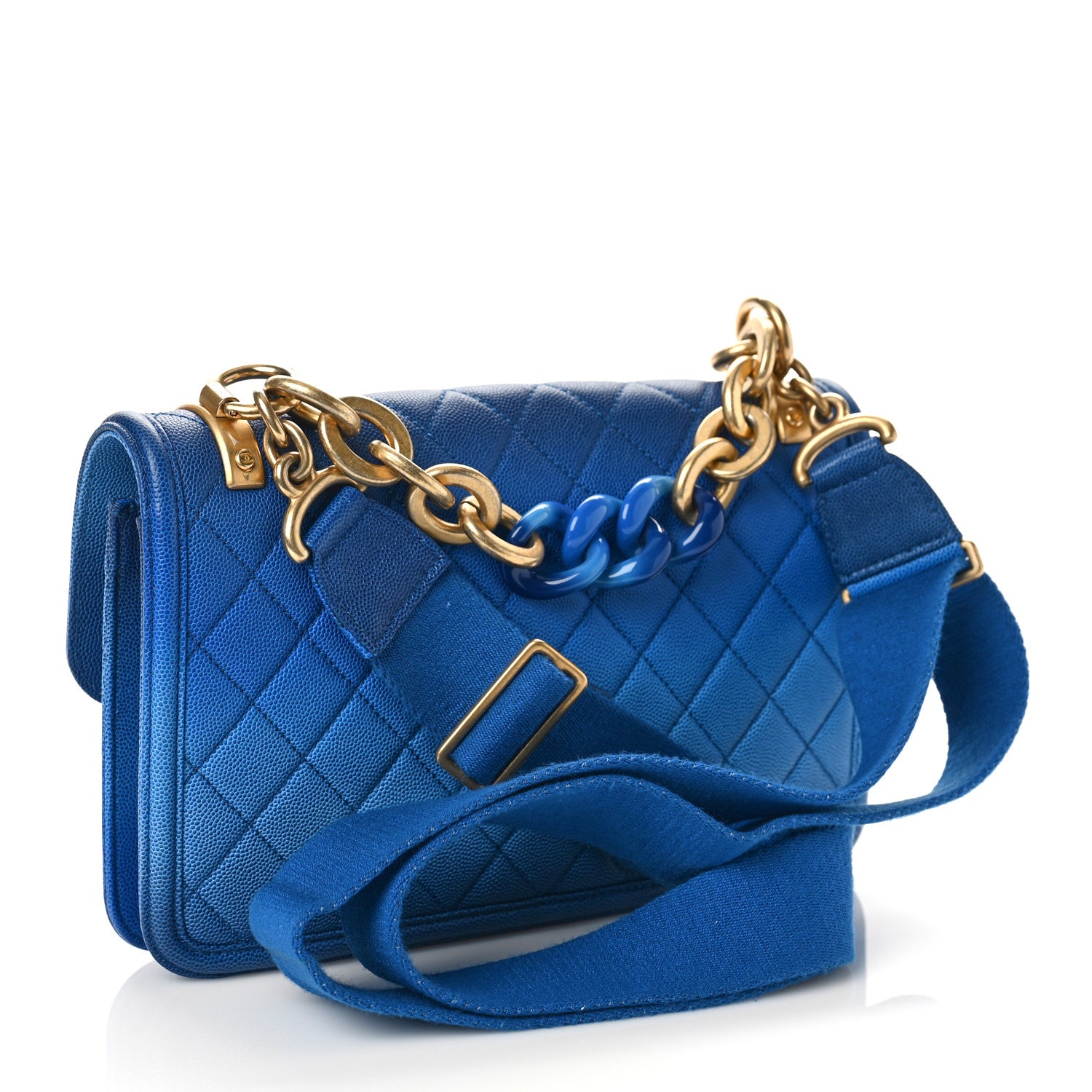 Chanel Caviar Quilted Medium Sunset On The Sea Flap Blue 3 of 9