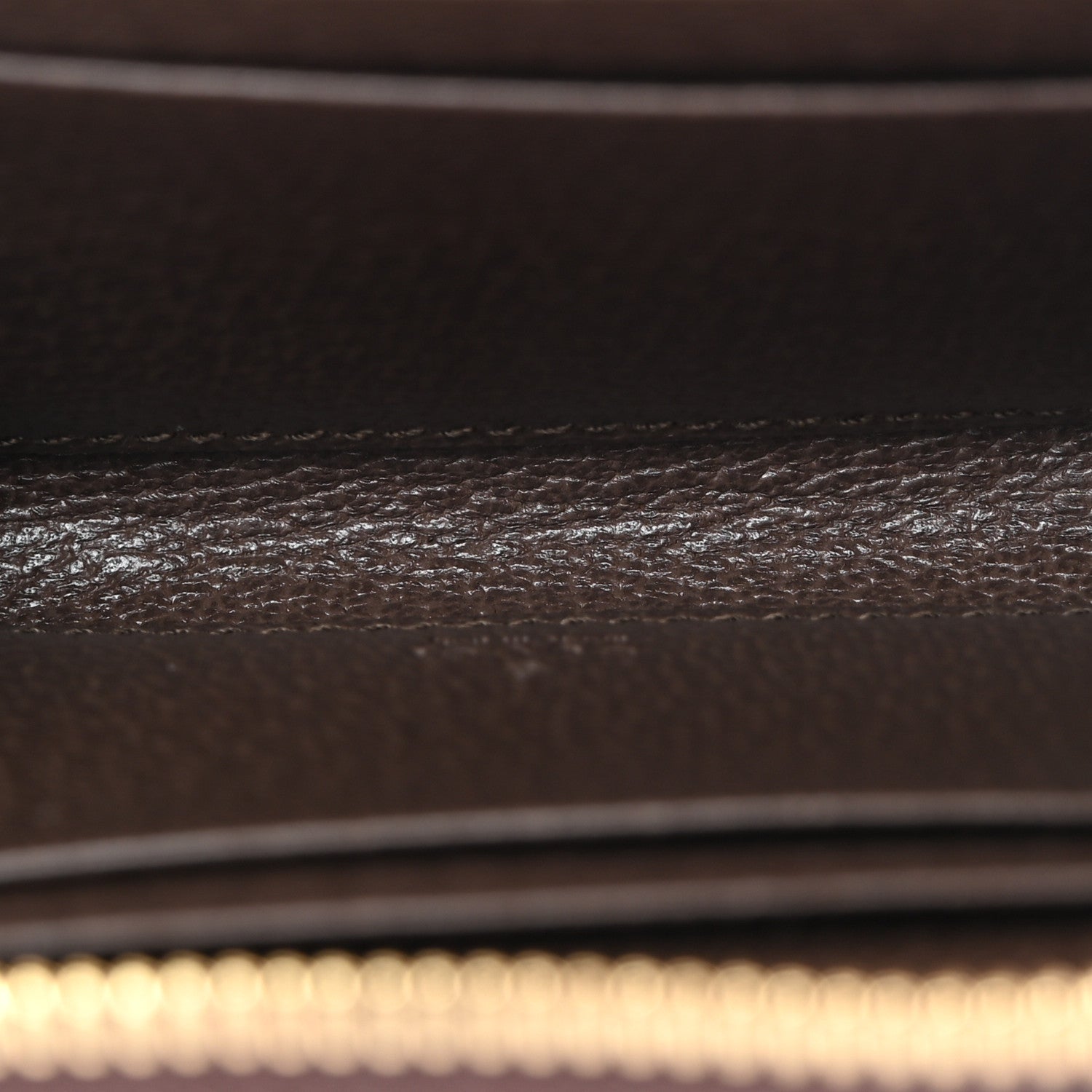 Gucci GG Supreme Monogram Textured Dollar Calfskin Web Ophidia Zip Around Card Case Wallet Beige Ebony New Acero 5 of 8