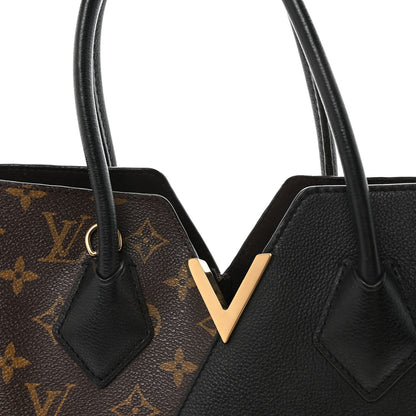 Louis Vuitton Calfskin Monogram Kimono Tote PM Black 7 of 9