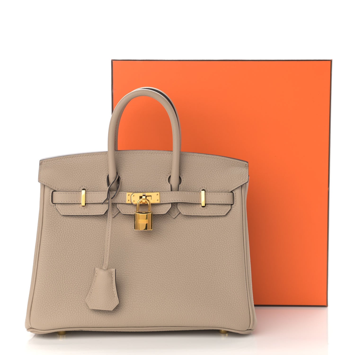 Hermes Togo Birkin 25 Gris Tourterelle 10 of 10