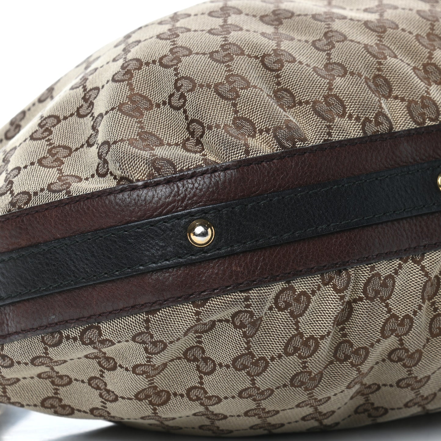 Monogram Medium Interlocking Hobo Dark Brown