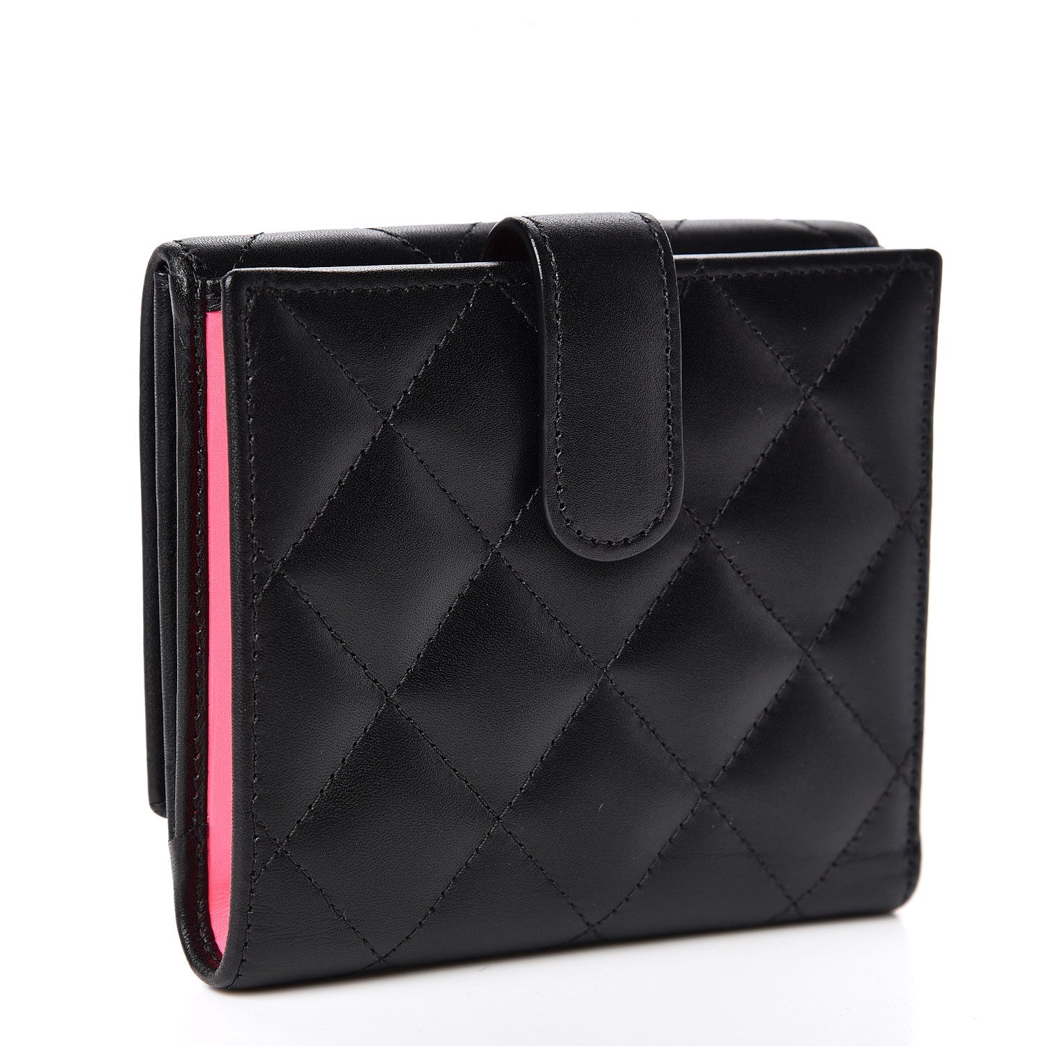 Chanel Calfskin Quilted Cambon Business Card Holder Black 3 of 9