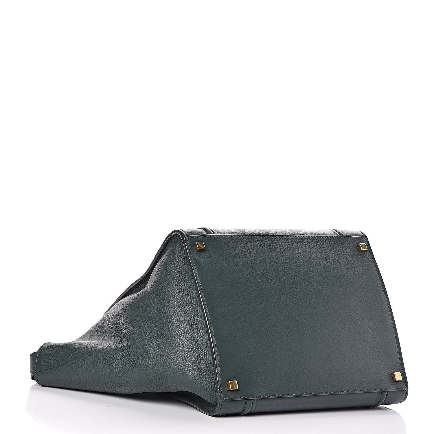 Celine Supple Calfskin Medium Phantom Luggage Bottle Green 4 of 12