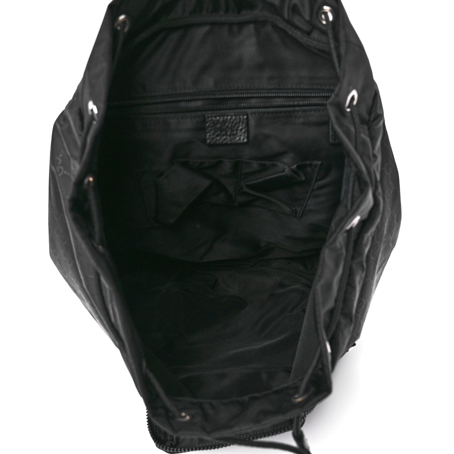 Nylon Monogram Medium Light Double Buckle Backpack Black