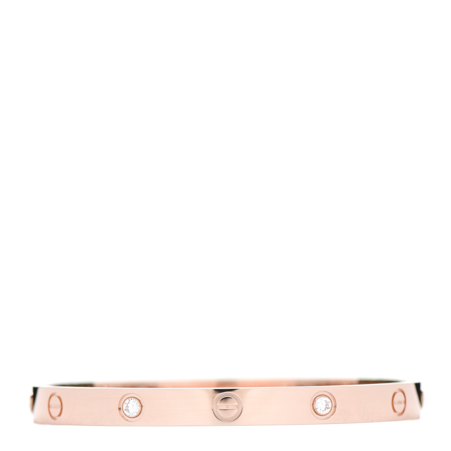 18K Pink Gold 4 Diamond LOVE Bracelet 18