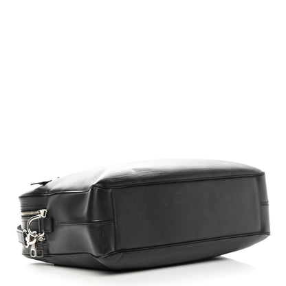 Louis Vuitton Epi Brooks Briefcase Black 4 of 20