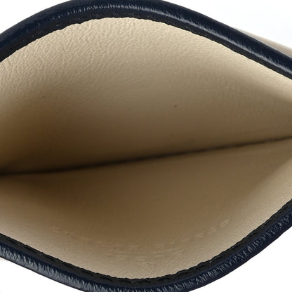 Gucci Vintage Effect Calfskin Matelasse Diagonal Torchon GG Marmont Card Holder White Blue Agata 5 of 6