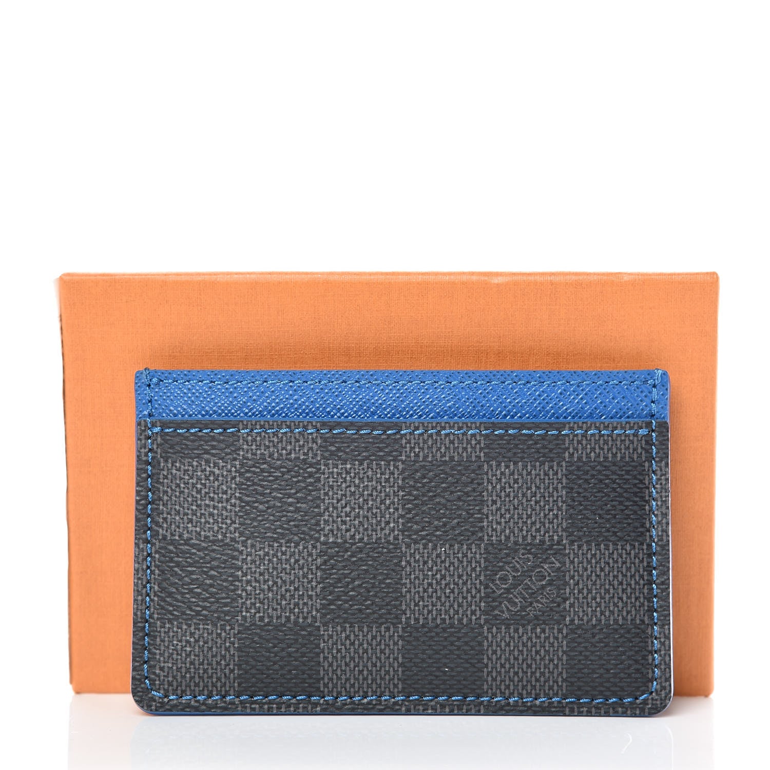 Louis Vuitton Damier Graphite Card Holder Blue 8 of 8
