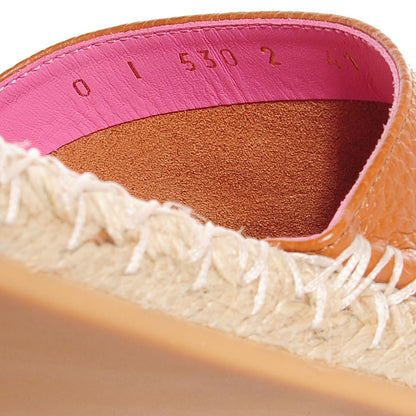Valentino Garavani Grained Calfskin Rockstud Ankle Wrap Espadrille Flats 41 Light Cuir 7 of 7