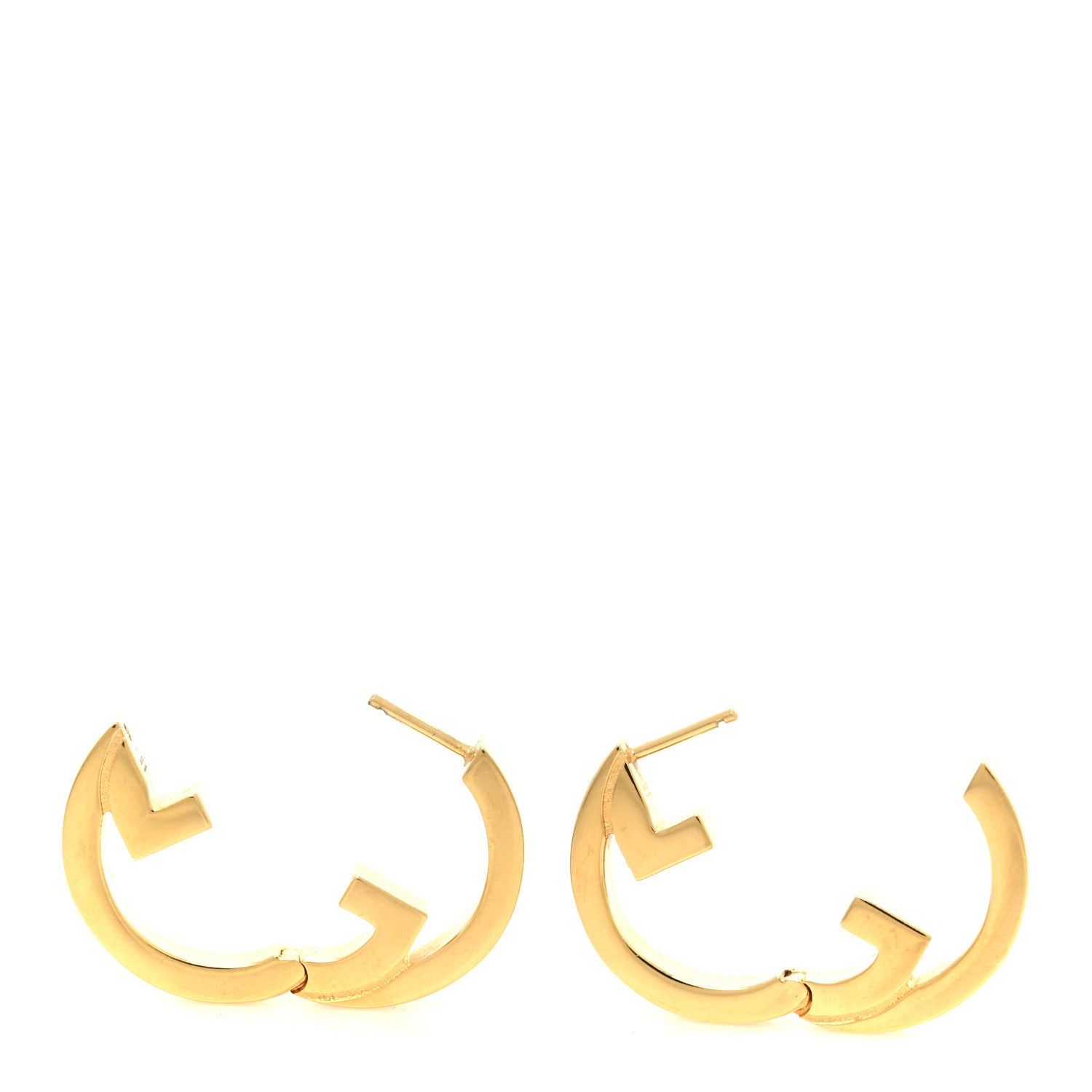 Gucci Metal Mini Blondie Hoop Earrings Gold 3 of 5