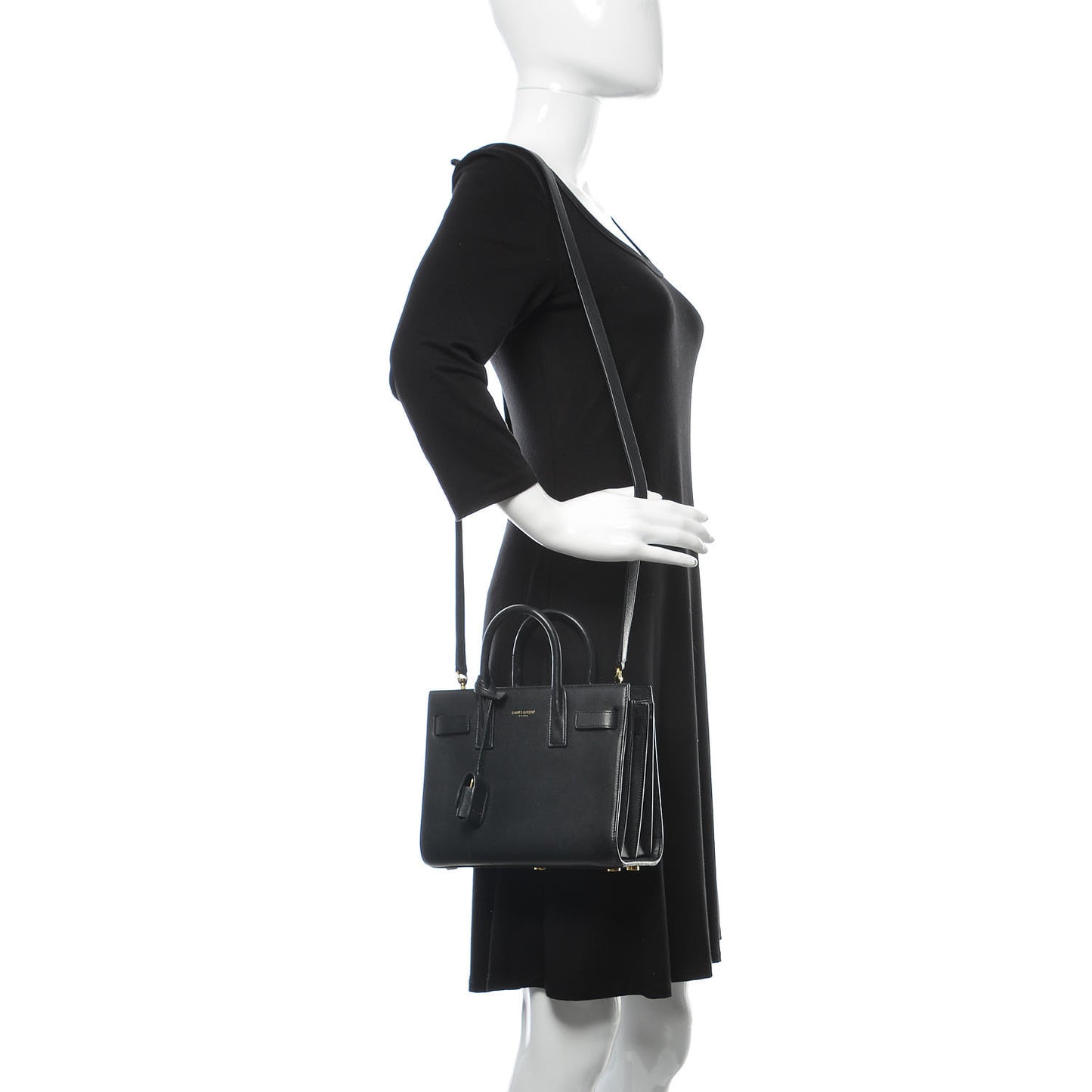Calfskin Nano Sac de Jour Black