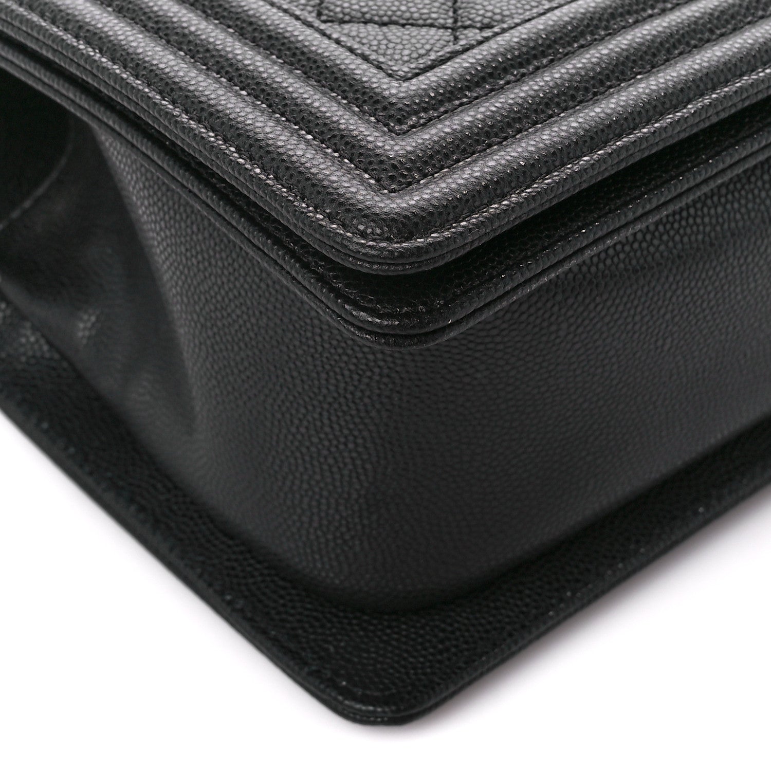 Chanel Caviar Quilted Medium Boy Flap Black 9 of 10