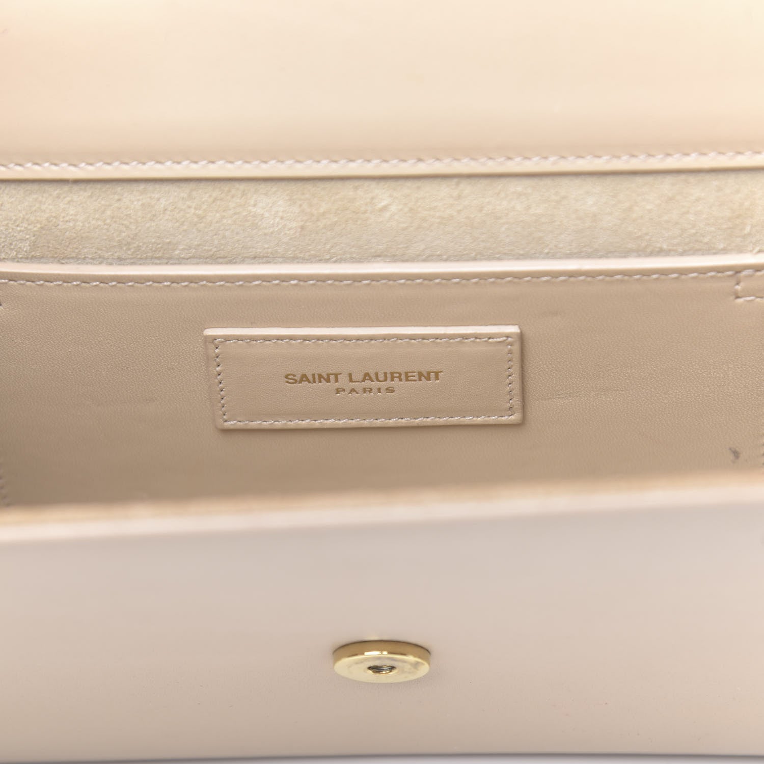 Saint Laurent Smooth Calfskin Cassandre Clutch Nude Powder 6 of 12