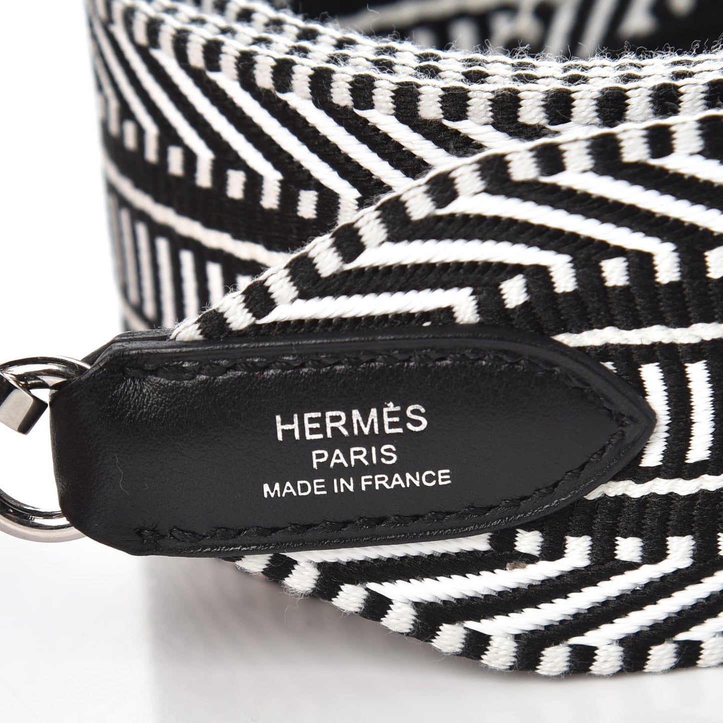 Toile Swift 50mm Sangle Cavale Shoulder Strap Black Ecru