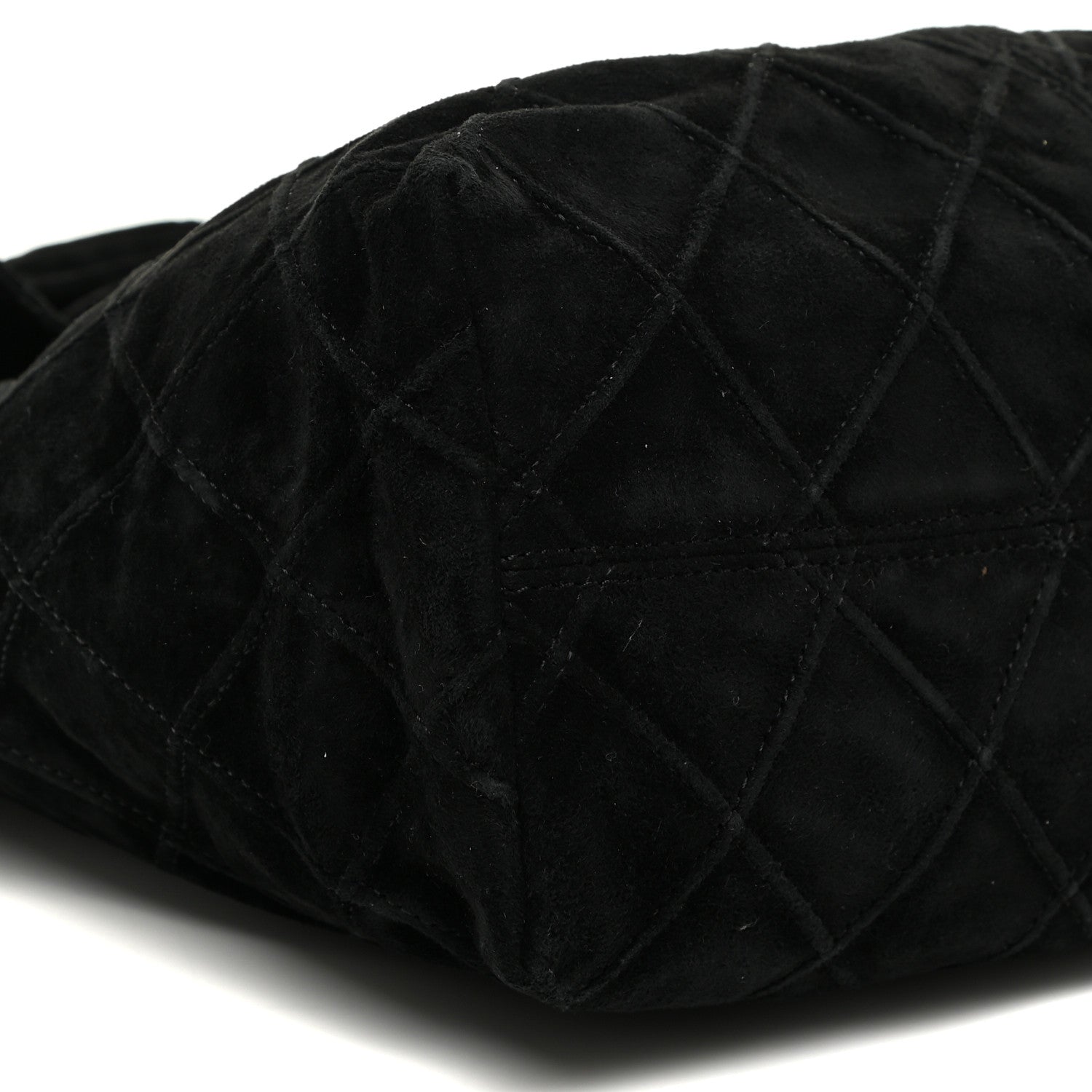 Chanel Suede Stitched Hobo Black 9 of 19
