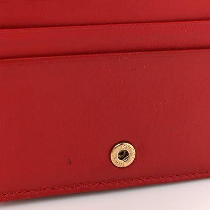 Gucci GG Supreme Monogram Blooms Card Case Wallet Beige Blue Navy Hibiscus Red 9 of 13