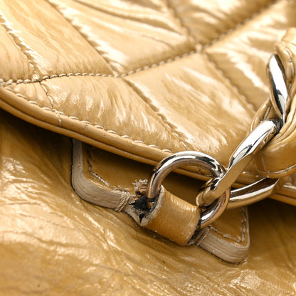 Chanel Patent Quilted Day Glo Flap Bag Beige 15 of 20
