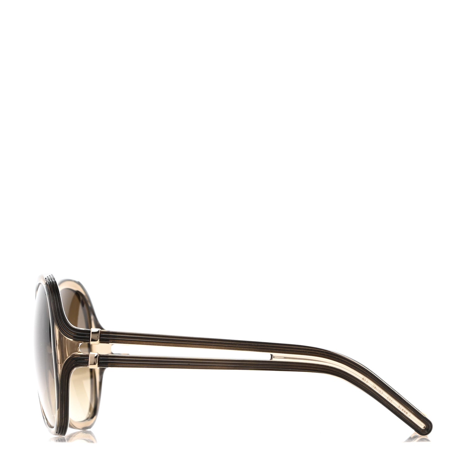 Chloe Oversized Round Sunglasses CE651S Gold 3 of 8