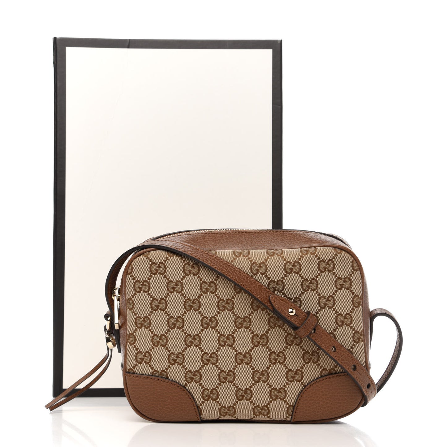 Monogram Mini Bree Messenger Bag Beige Tabacco