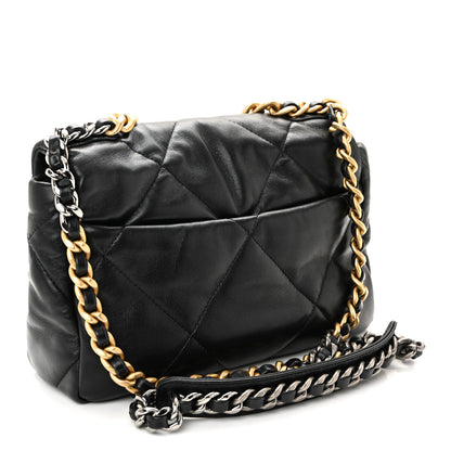 Chanel Lambskin Quilted Medium Chanel 19 Flap Black 3 of 11