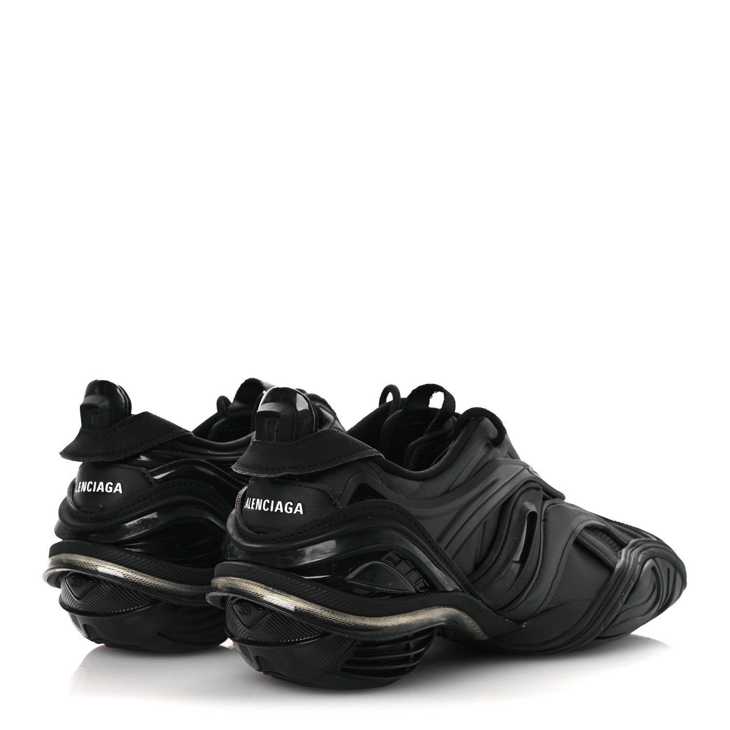 Balenciaga Rubber Mesh Womens Tyrex Sneakers 39 Black 5 of 11