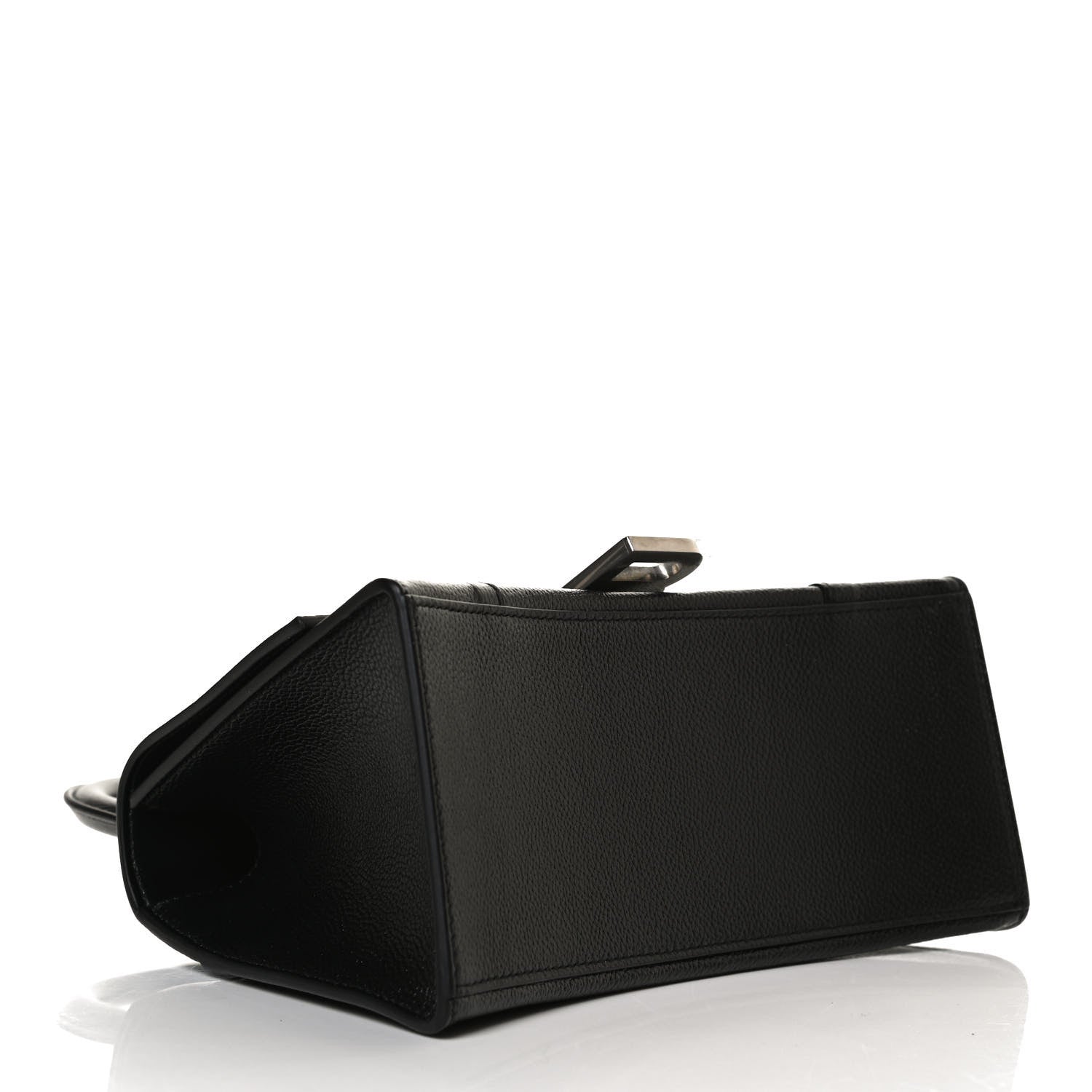 Balenciaga Grained Calfskin Small Hourglass Top Handle Bag Black 4 of 16