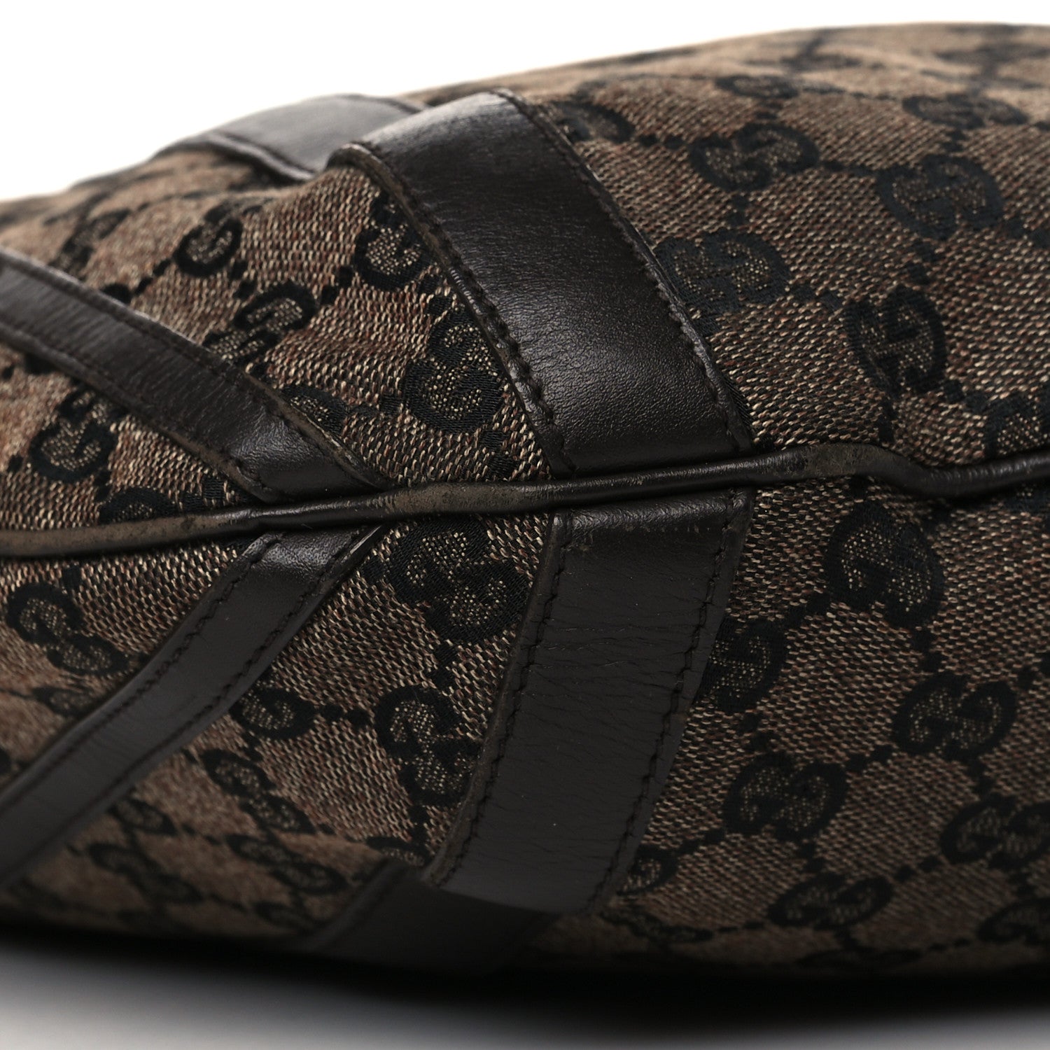 Gucci Monogram Medium Abbey Convertible Tote Dark Brown 9 of 14
