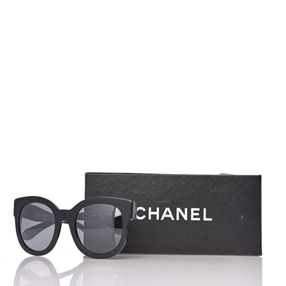 Chanel Acetate Butterfly Signature CC Sunglasses 5358 Black 7 of 7