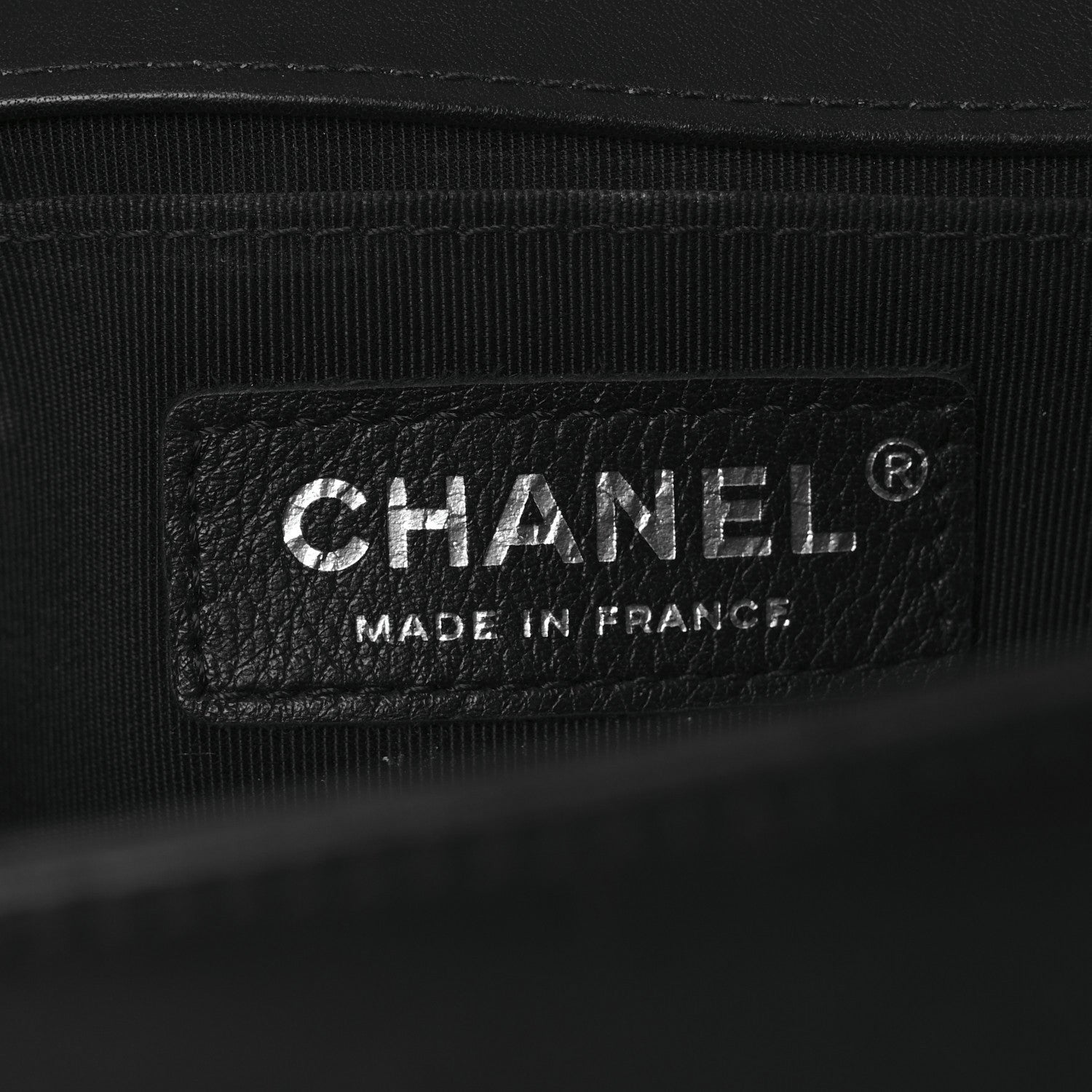 Chanel Calfskin Chevron Quilted Medium Boy Flap Black 6 of 14