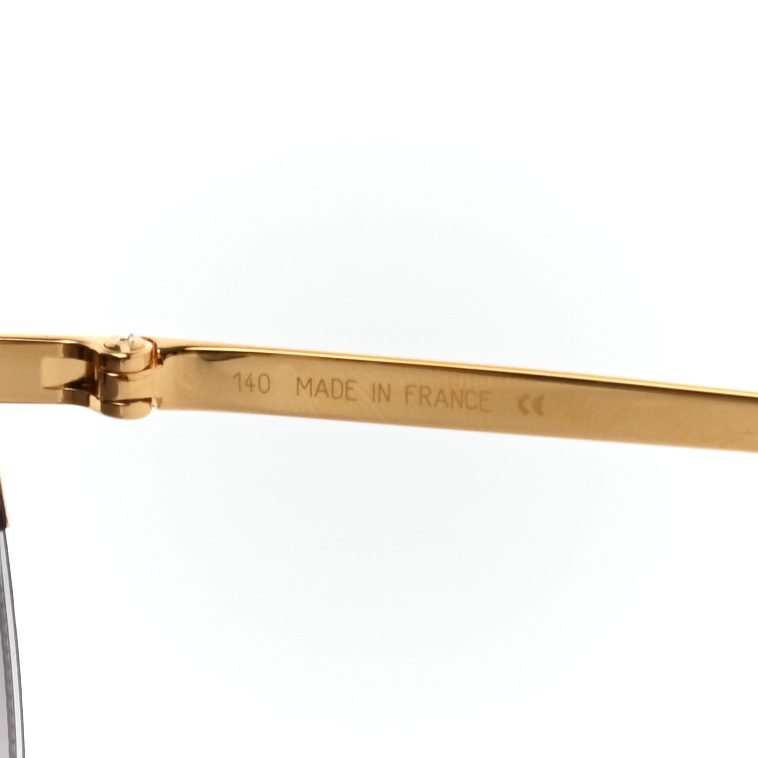 Cartier Panthere De Cartier Aviator Sunglasses Gold 6 of 9