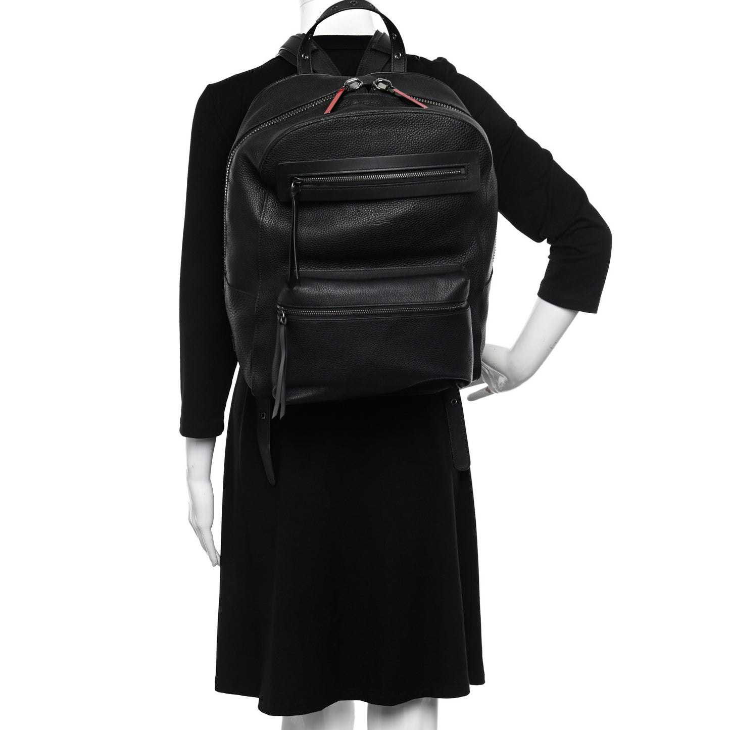 Calfskin Backpack Black