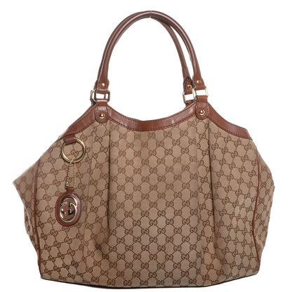 Gucci Monogram Large Sukey Tote Brown 1 of 9